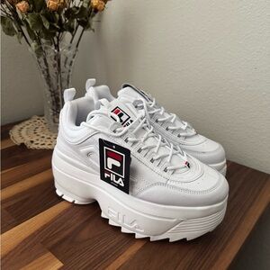Fila White Chunky Disruptor Sneakers